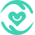 A pair of hands holding a heart in a circle.