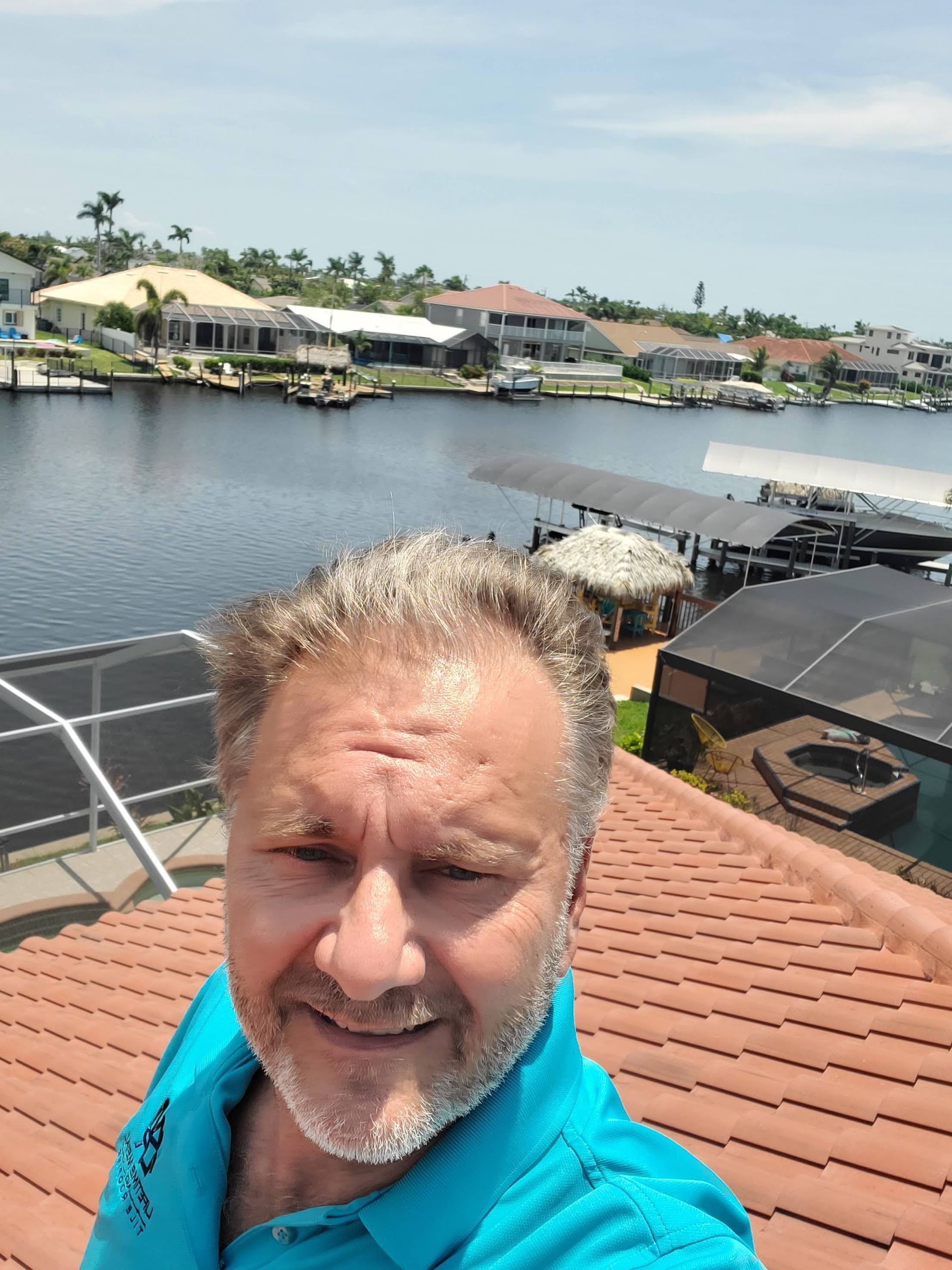 CEO of Heads Up Roofing after a roof replacement