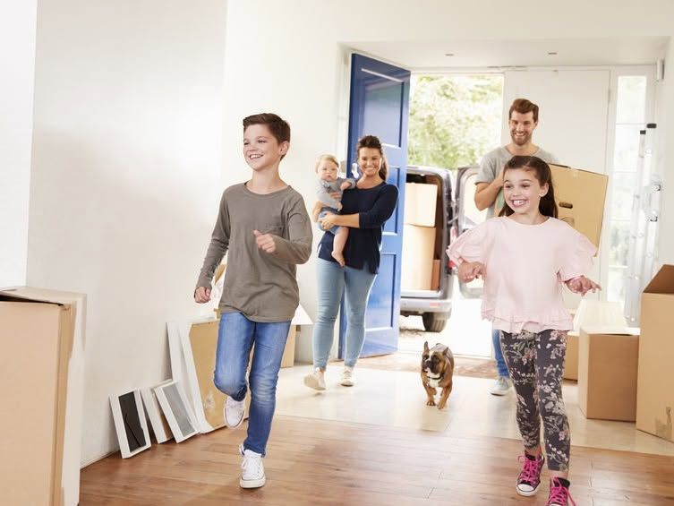 Family Moving Into a New Home — Barnes Transport and Removals in Wardell, NSW