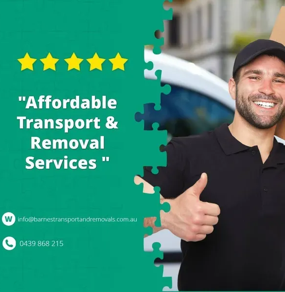 Smiling Man Giving Thumbs-Up with A Moving Van in The Background — Barnes Transport and Removals in Wardell, NSW