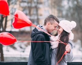 Jong stel verliefd