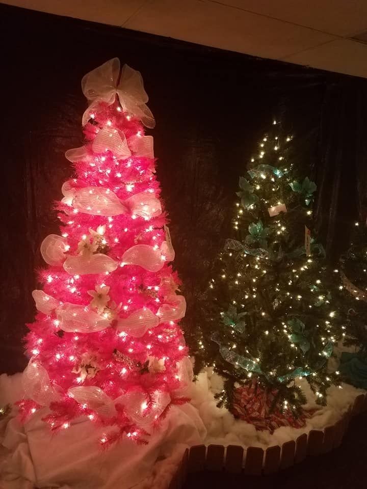Homestead Pools and Spas Christmas Tree decorations in Salem Ohio
