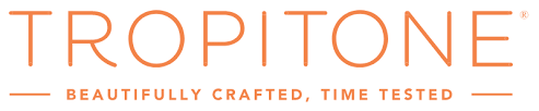 A logo for tropitone beautifully crafted time tested
