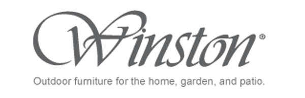 The logo for winston outdoor furniture for the home garden and patio