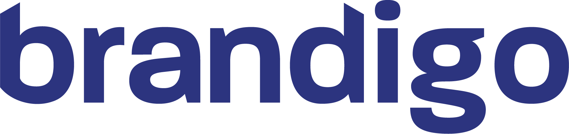 The word brandigo is written in blue on a white background