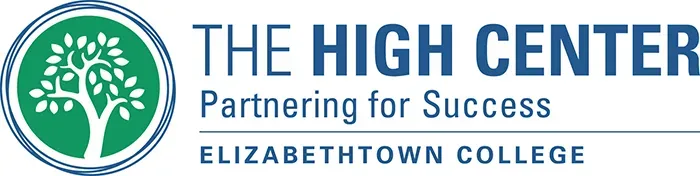 The High Center logo with blue text and a green tree inside a circle, plus the tagline “Partnering for Success”