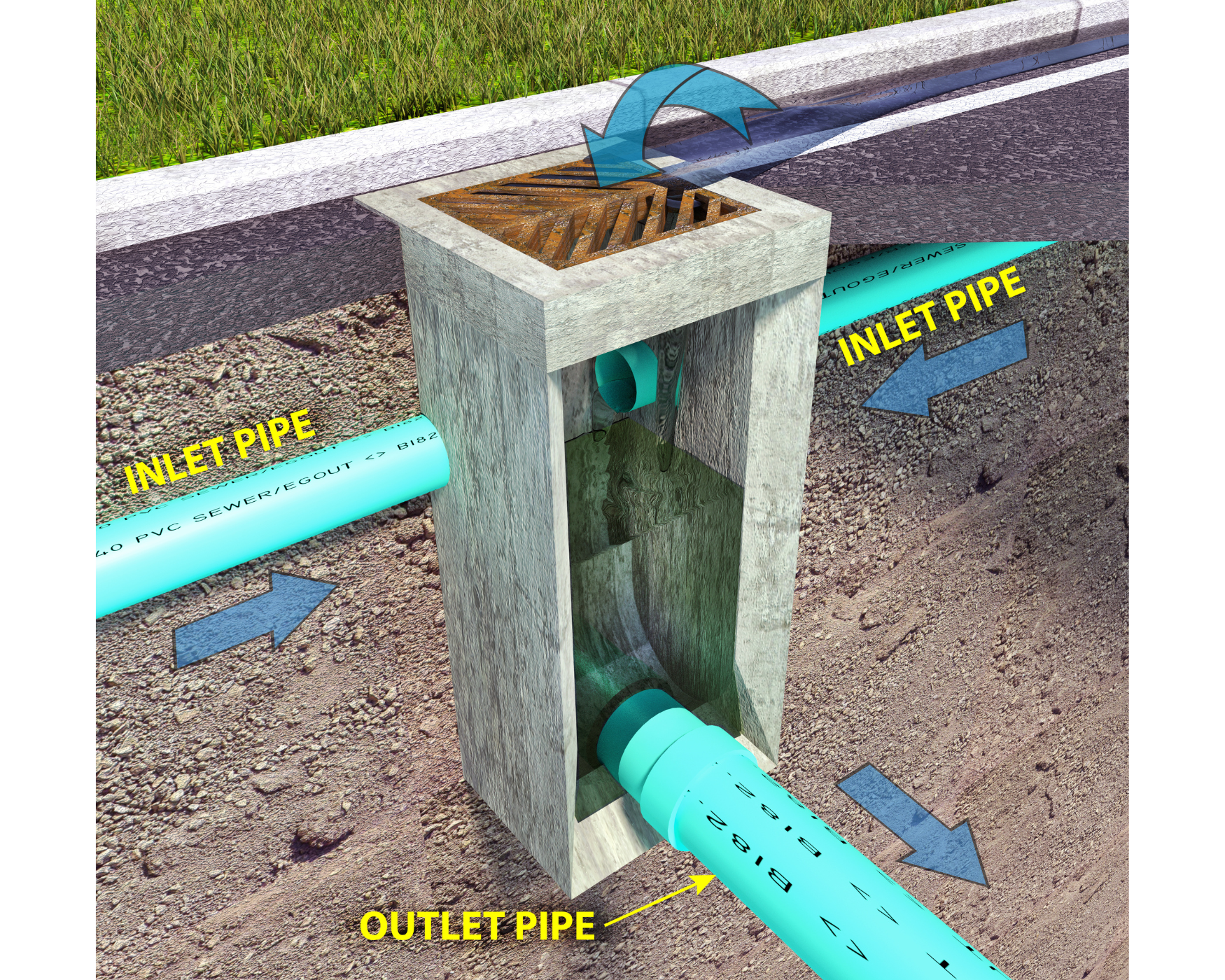 storm drain & catch basin diagram