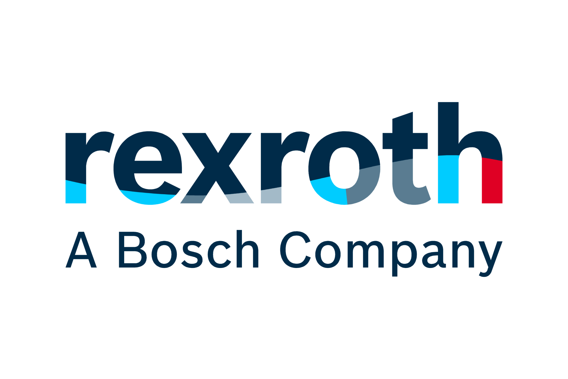 A logo for rexroth which is a bosch company