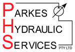 A logo for parkes hydraulic services pty ltd