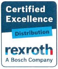 A logo for rexroth which is a bosch company