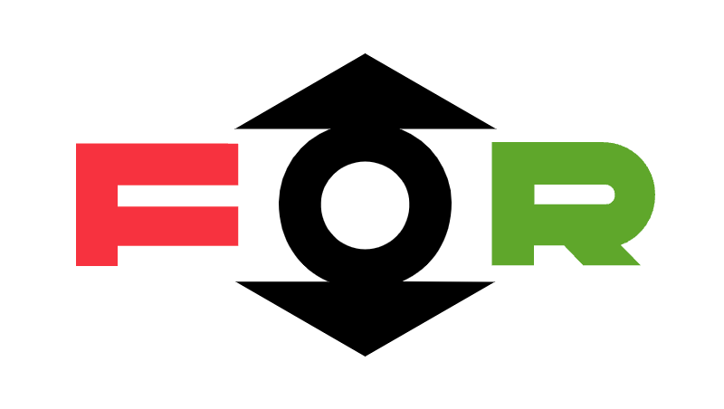 A black , red , and green logo for a company called for