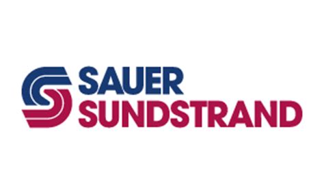 The sauer sundstrand logo is red and blue on a white background.