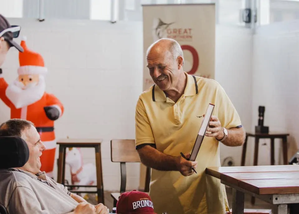 Wally Lewis at the Stock Hotel Toowoomba