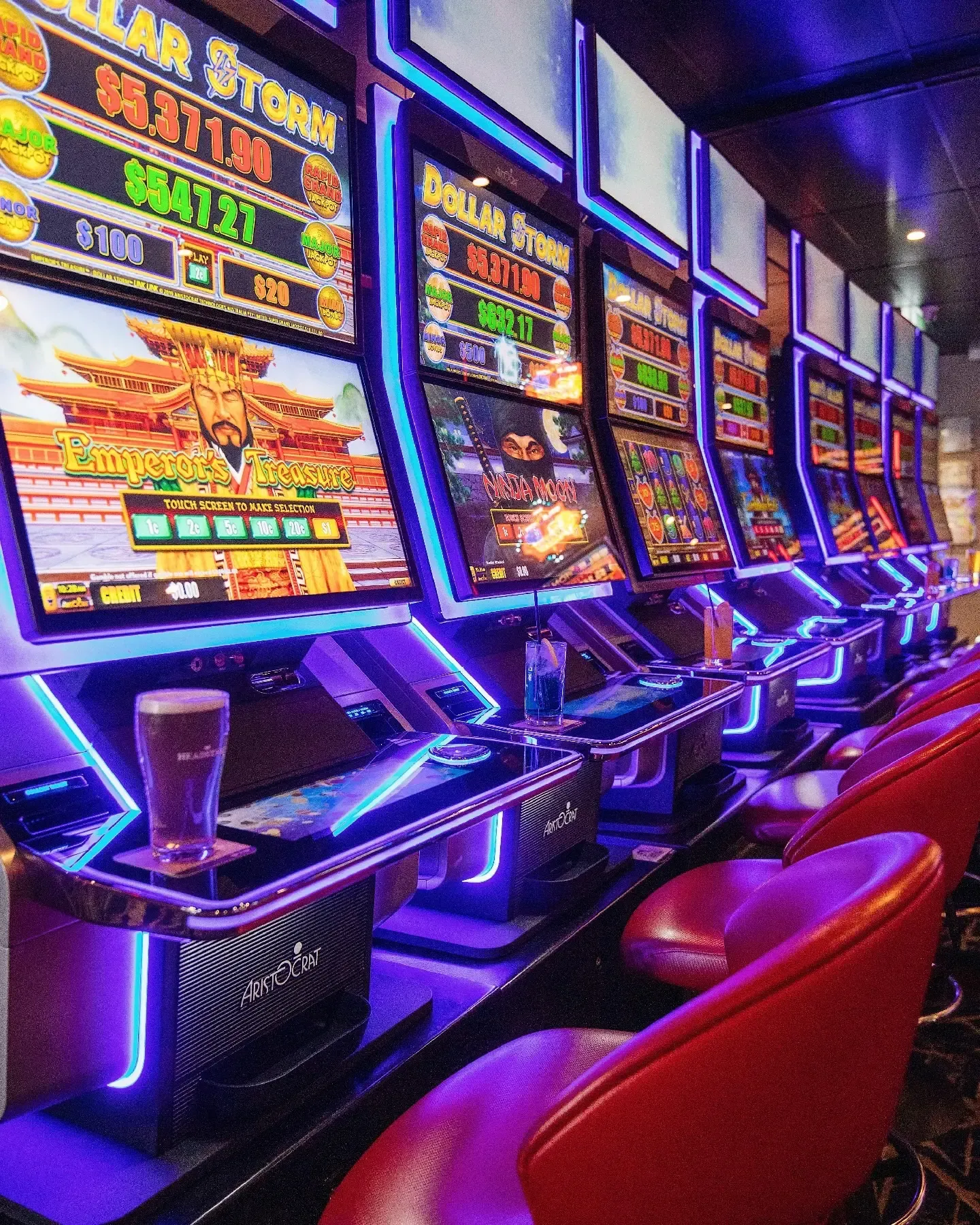 Gaming machines at the Stock Hotel Toowoomba