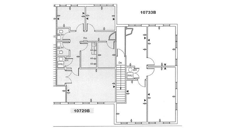 A black and white floor plan of a house