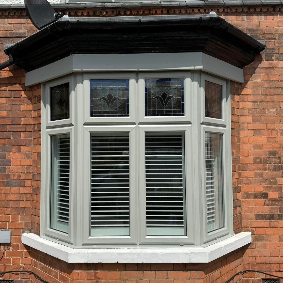 Spray Maestro after spray painting upvc windows in Bestwood, Nottingham 