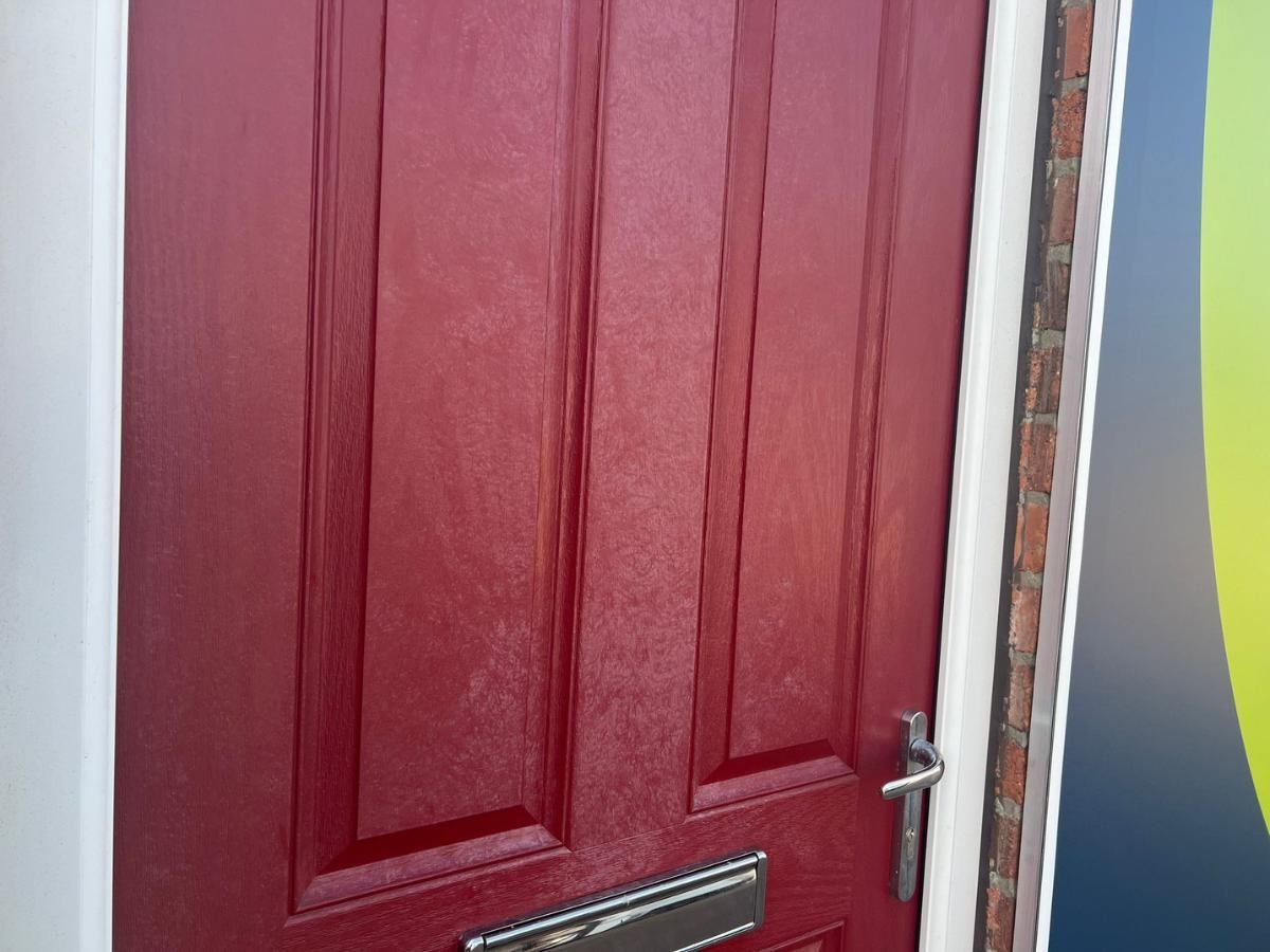 Spray Maestro close up before UPVC door spray painting