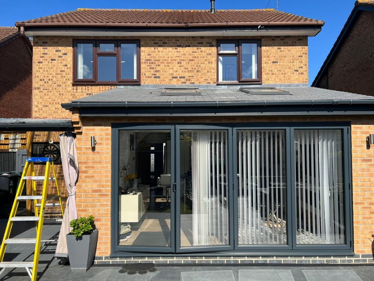 Spray Maestro before window spraying   brown UPVC windows