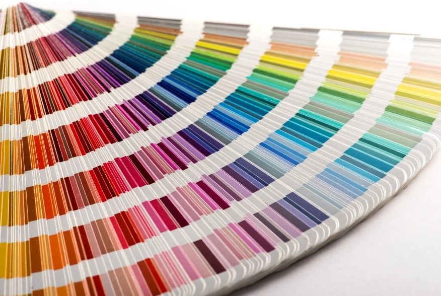 selection of RAL colours that can be spray painted