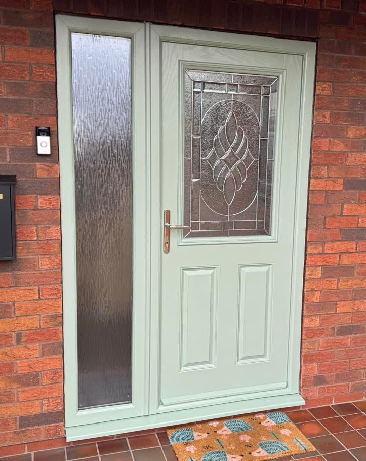 Spray Maestro after upvc door spraying in Arnold, Nottingham