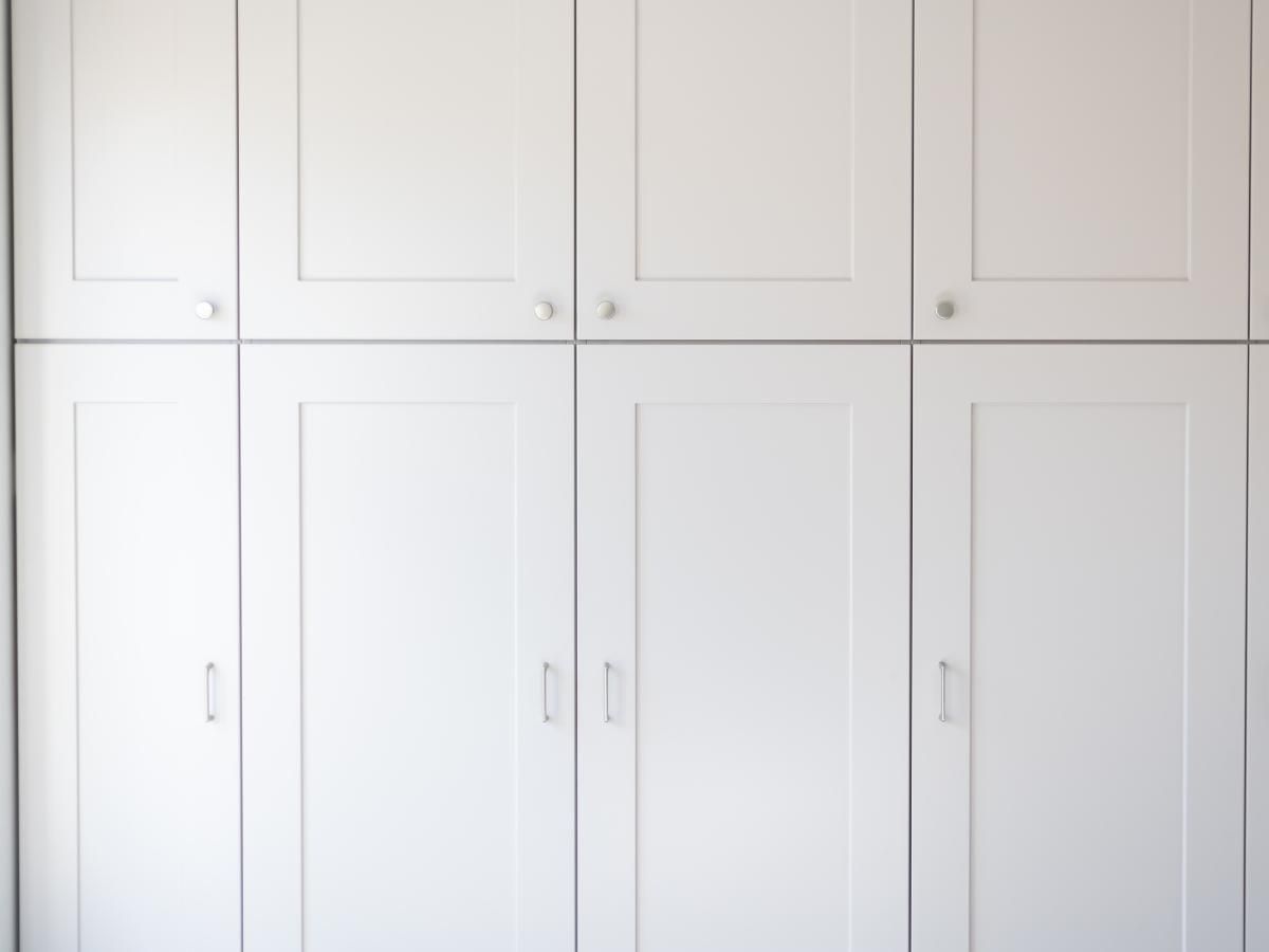 Spray Maestro after finished fitted wardrobe paint spraying