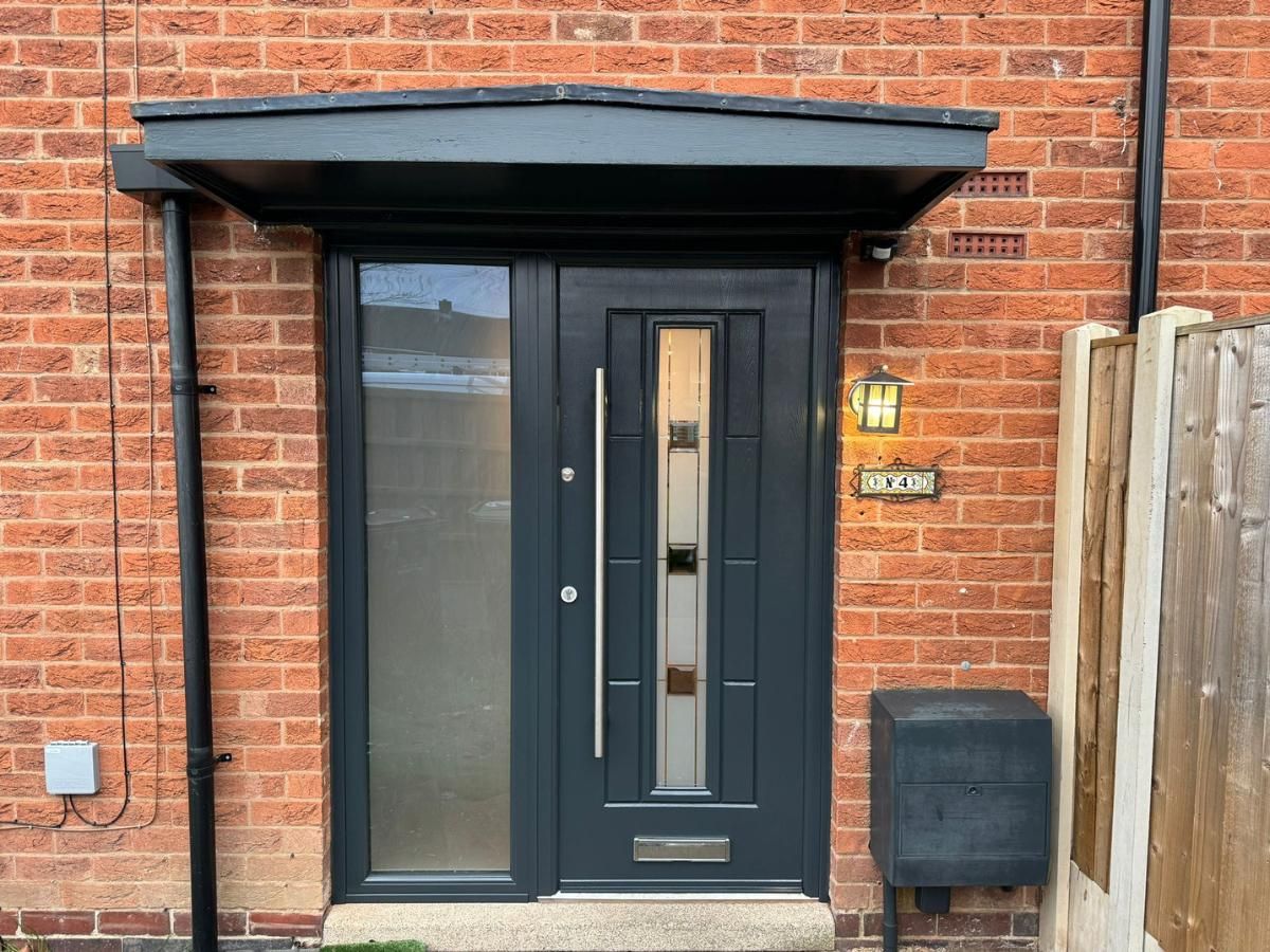 Spray Maestro after upvc door spraying in Nottingham