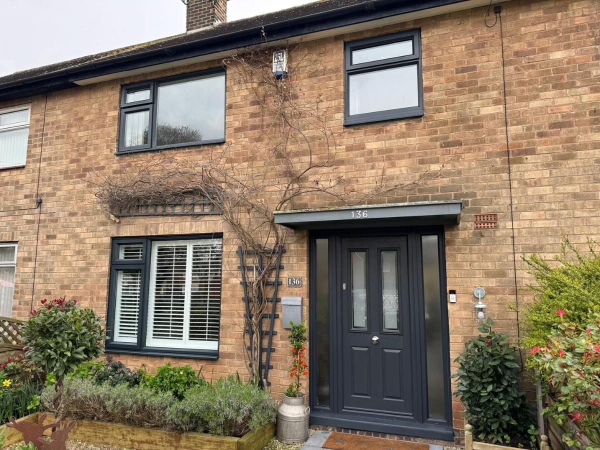 UPVC window and door spraying from white to anthracite in Gotham, Nottingham