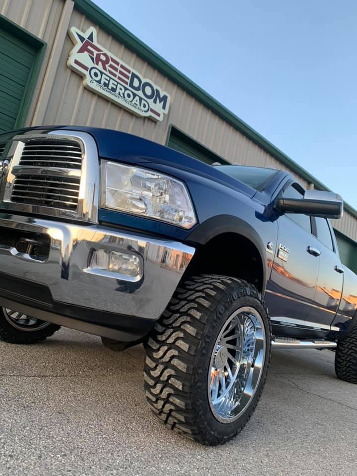 Side View of Blue Pickup Car — Hanover, PA — Freedom Offroad & Automotive Accessories
