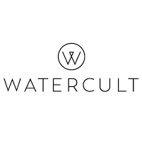 Logo Watercult: testo bianco 