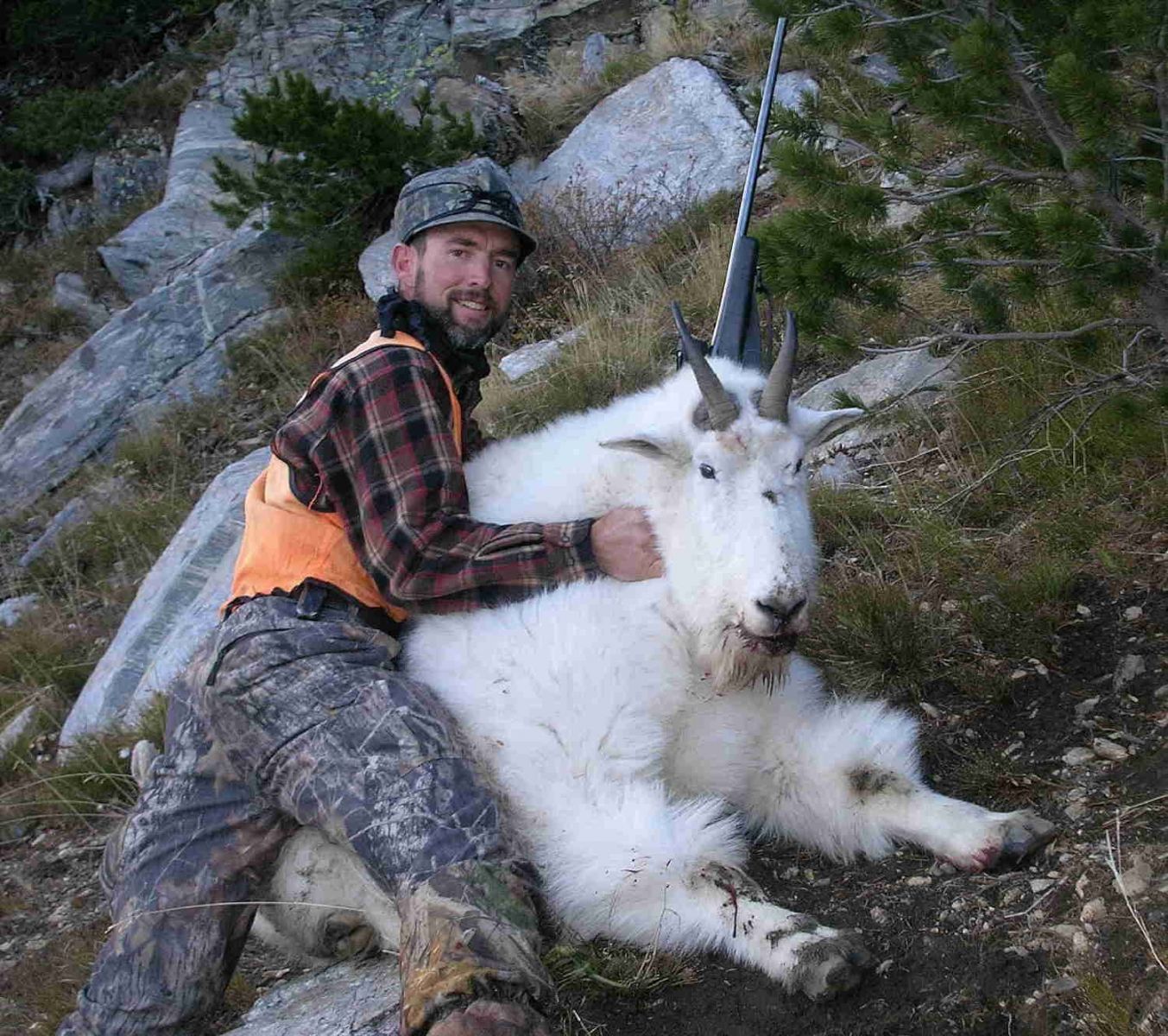 The Lord blessed us with a big, old billy!