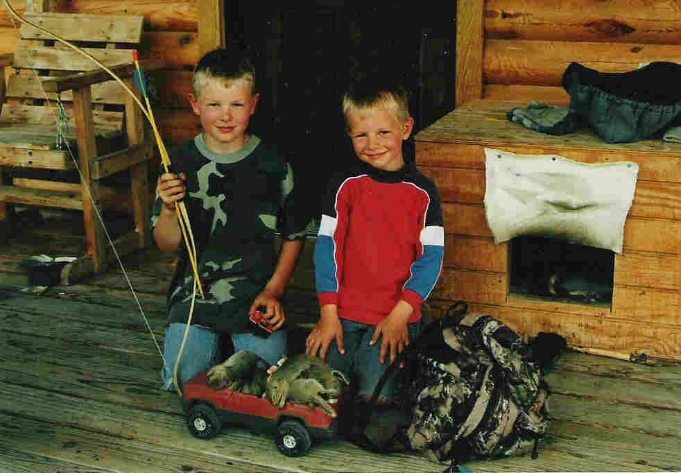 Bowhunters in training...Now that's a truckload of gophers!
