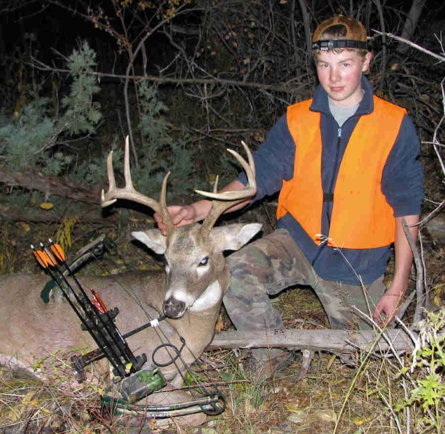 Zach's 1st Archery Harvest!