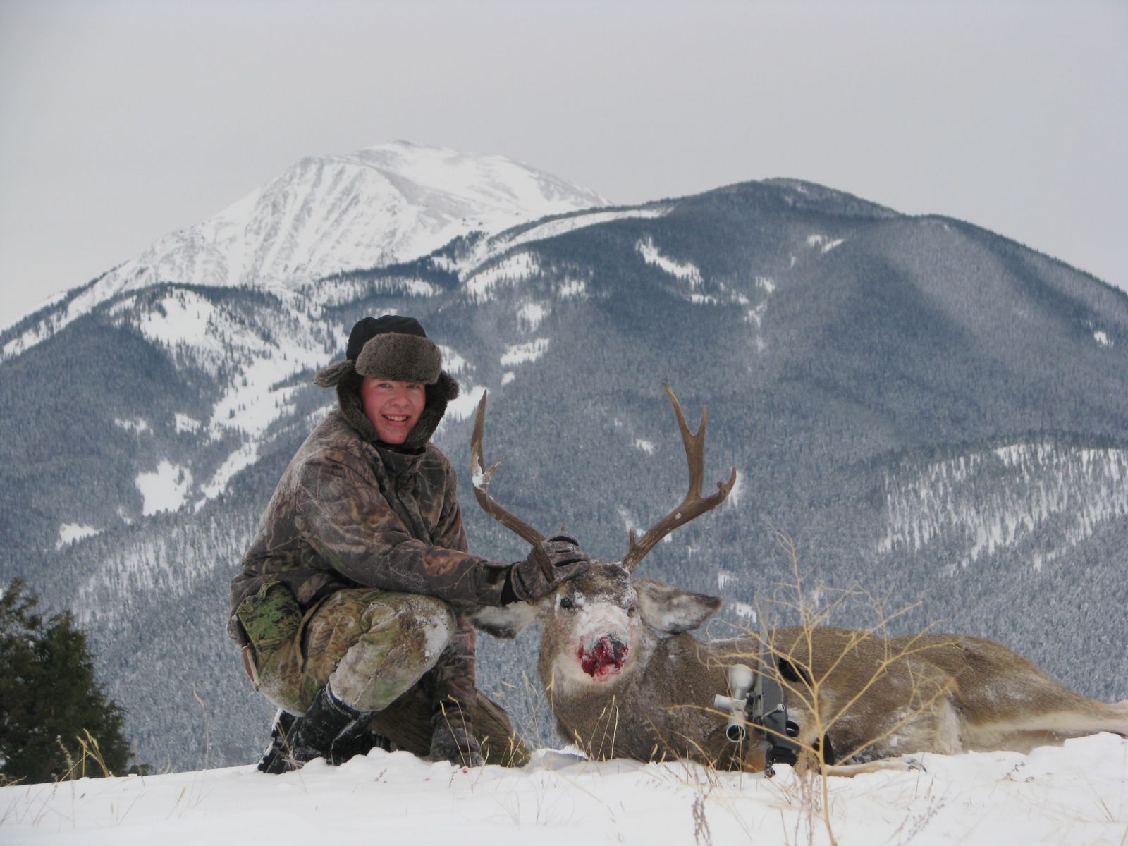 Zach's 1st Muley!