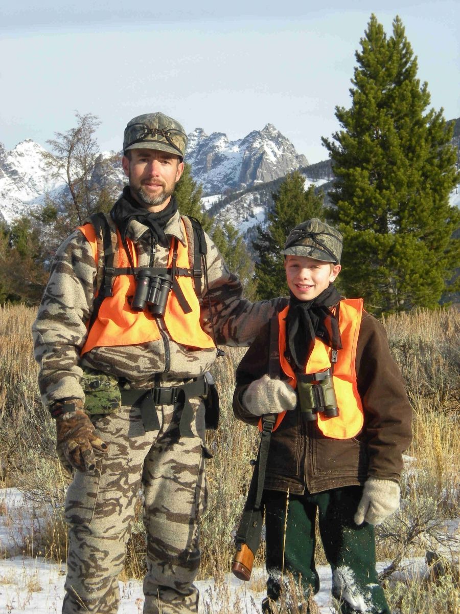 Now the elk hunt...Zane with his guide...