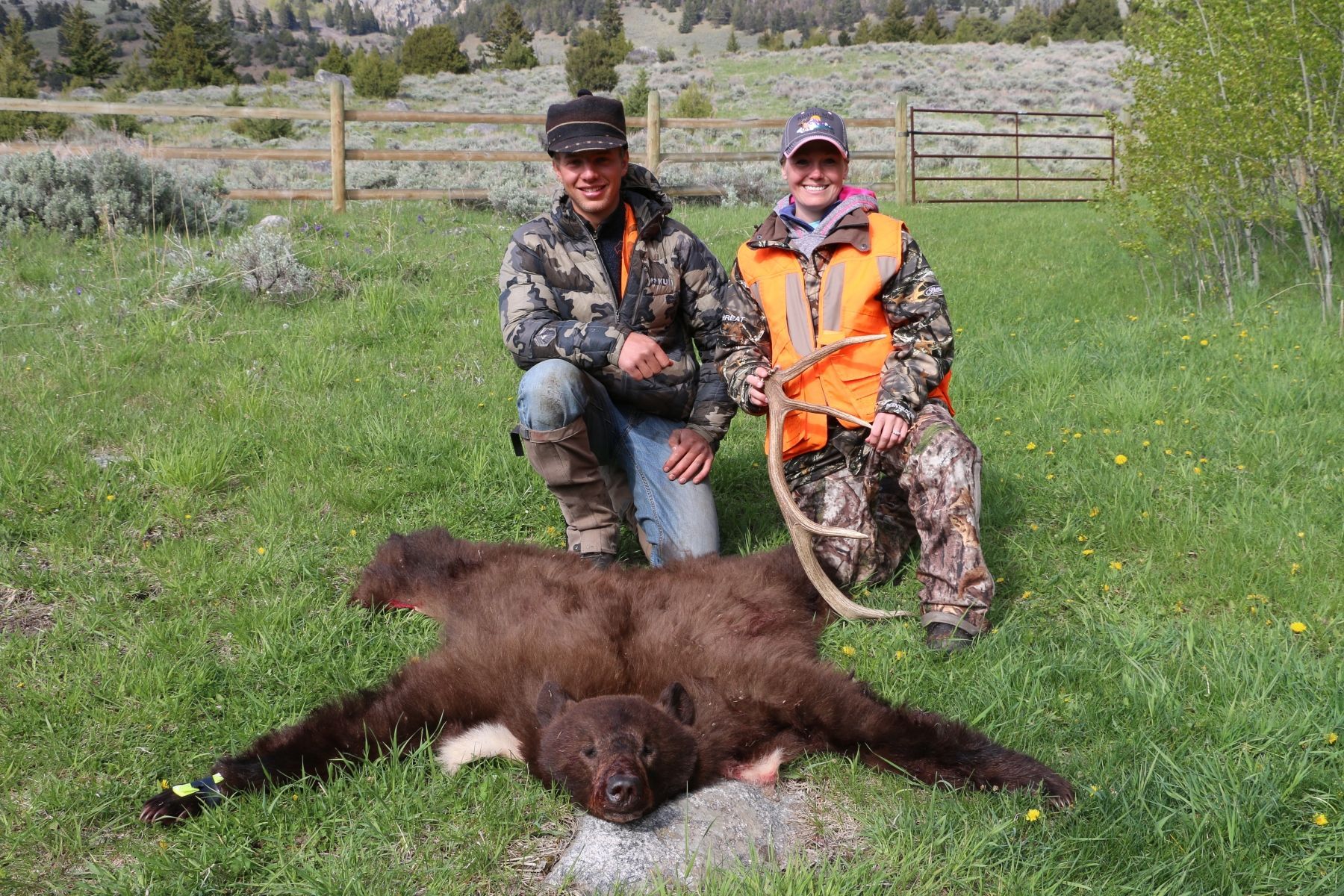 Jen with guide, Zane
