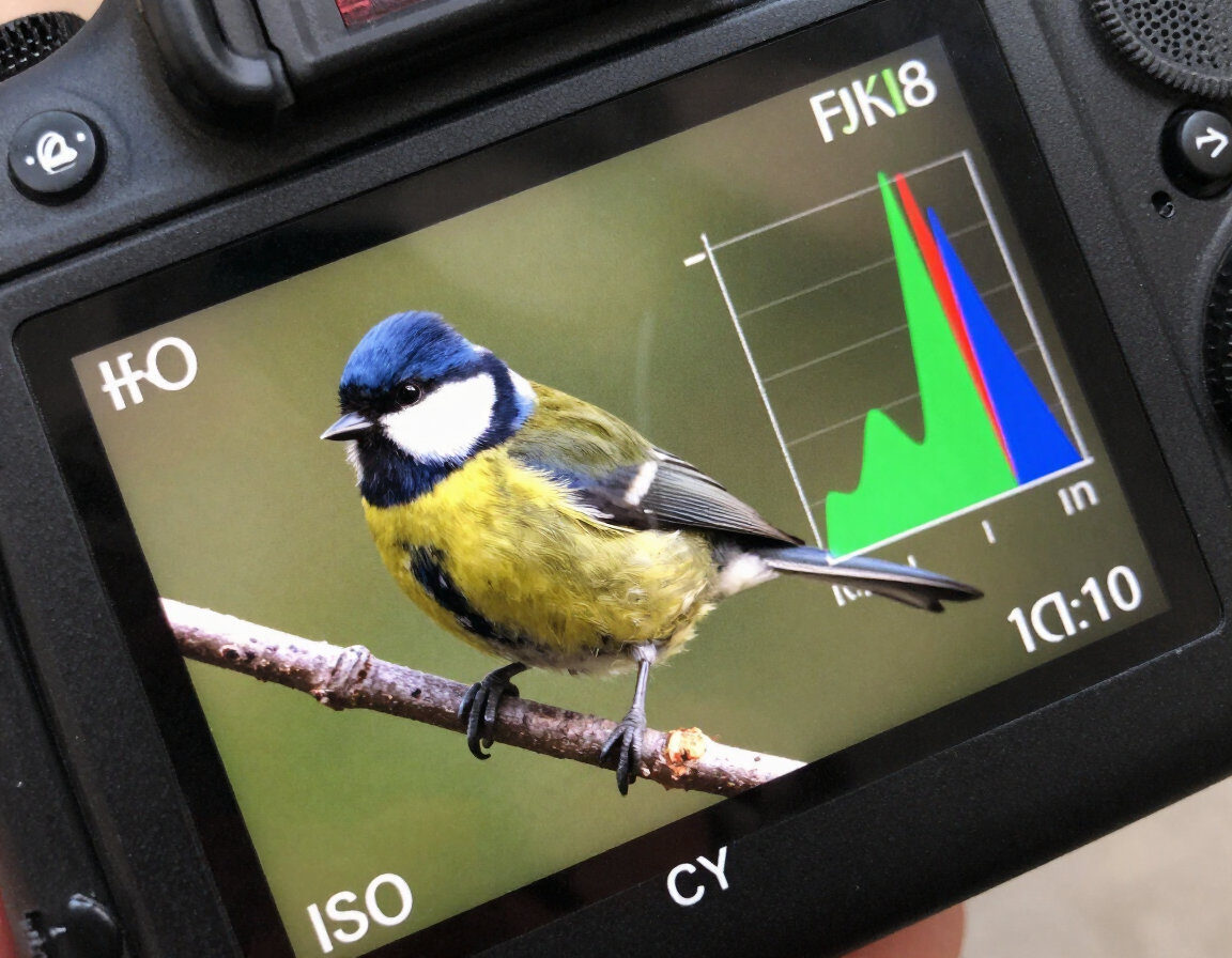 Camera scherm met instellingen