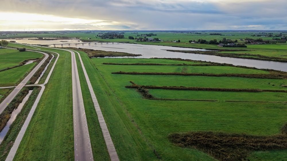 Landscape drone photography