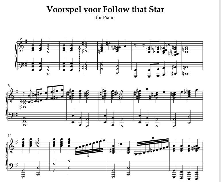 Jazz voorspel - Follow that star