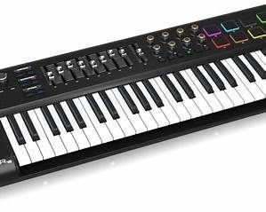 Te koop: Behringer MOTOR 49 – USB/MIDI masterkeyboard met gemotoriseerde faders
