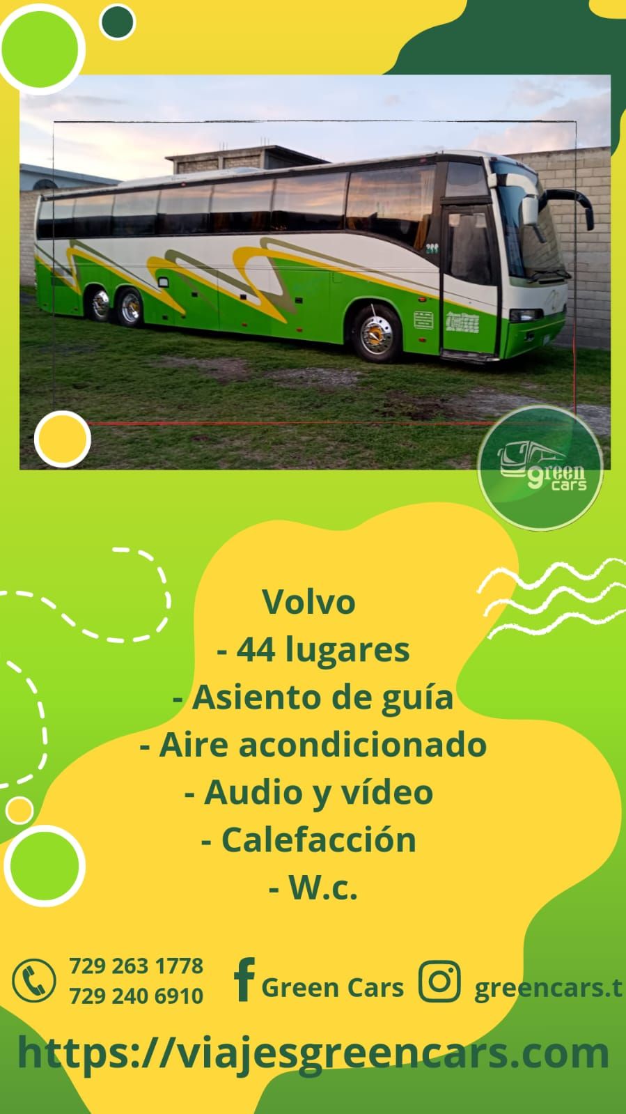 Renta de autobuses en Toluca GREEN CARS