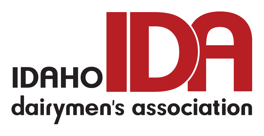 Logo for the Idaho Dairymen's Association with the text
