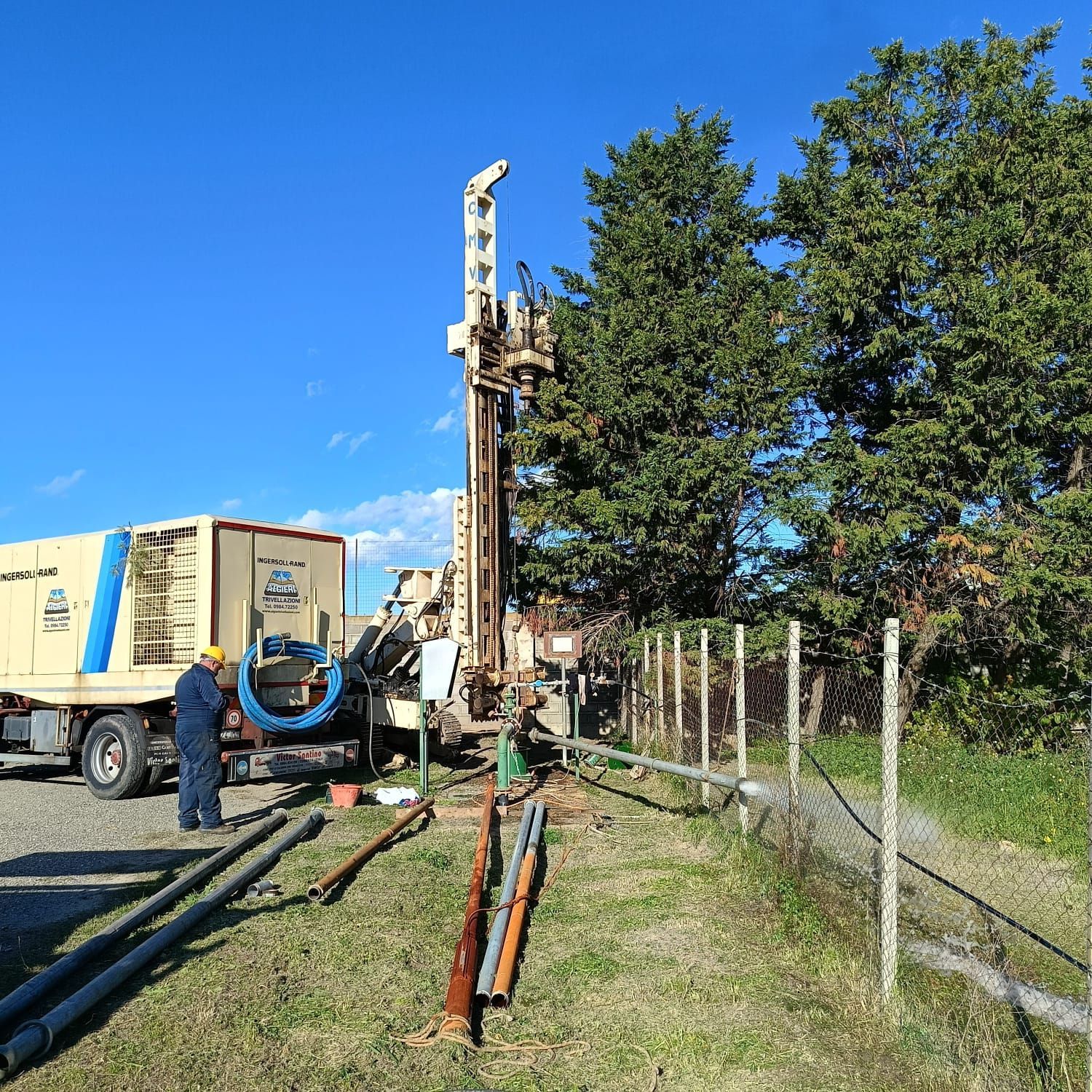 elettropompa in funzione