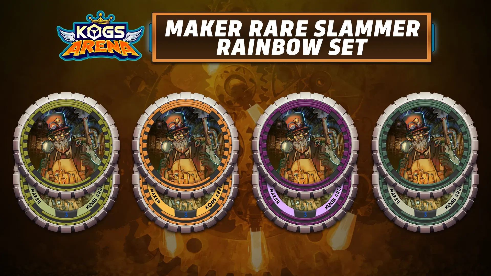Maker rare slammer rainbow set of the KOGs Arena