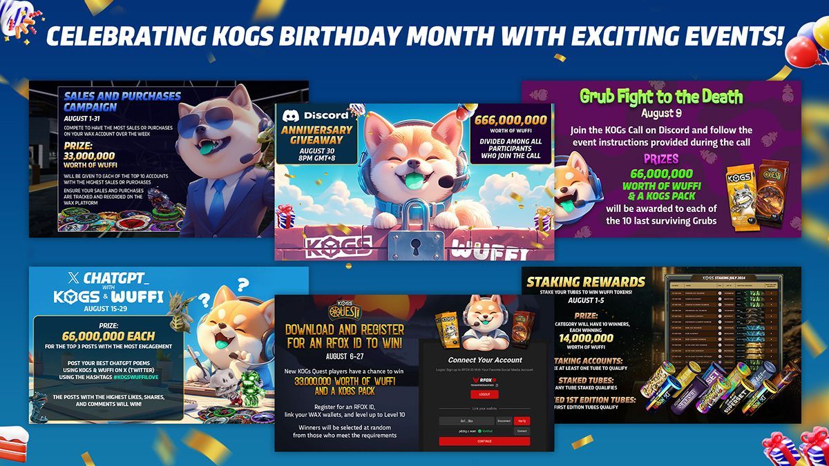 Celebrating KOGs Birthday Month with Exciting Events!