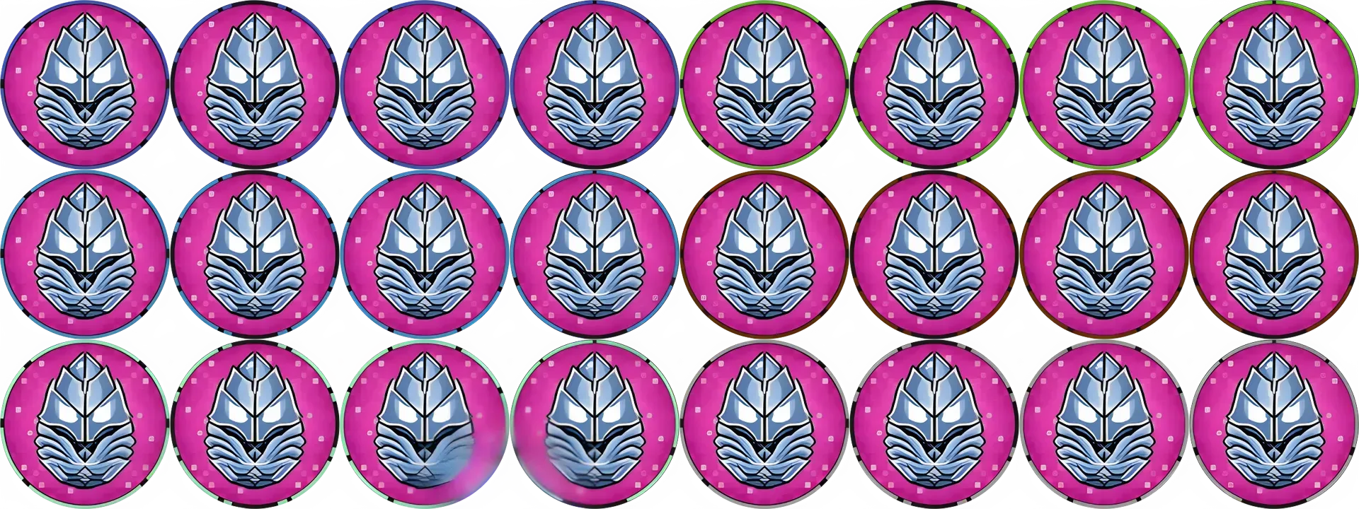 Common Alien Egg 1/4 slammer rainbow set of KOGs: SLAM!