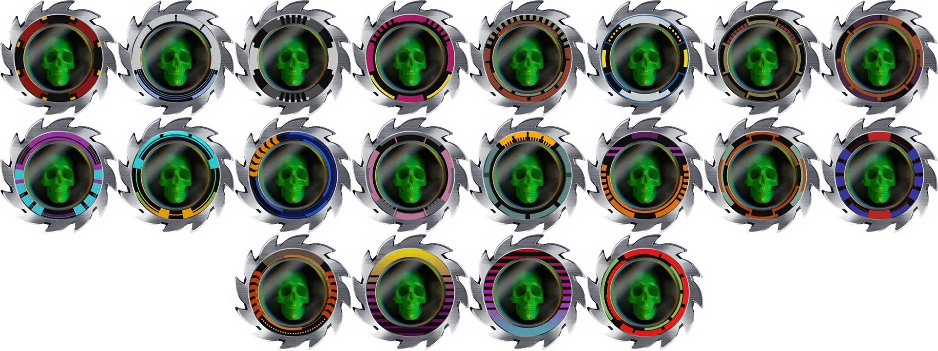 Magic mirror slammer rainbow set for KOGs: SLAM!