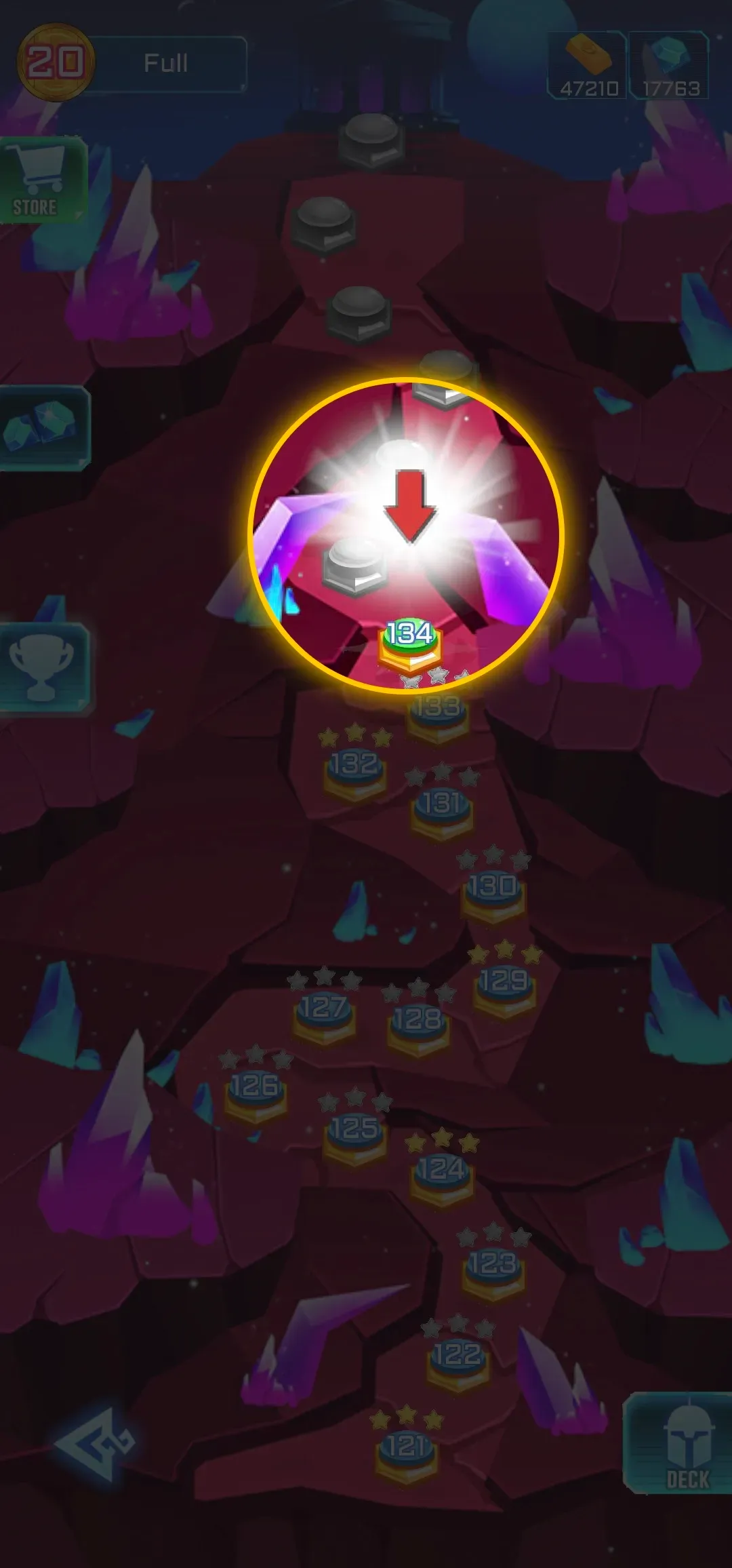 Choose an unlocked level on how to play the KOGs: QUEST!