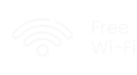 White WiFi symbol with 