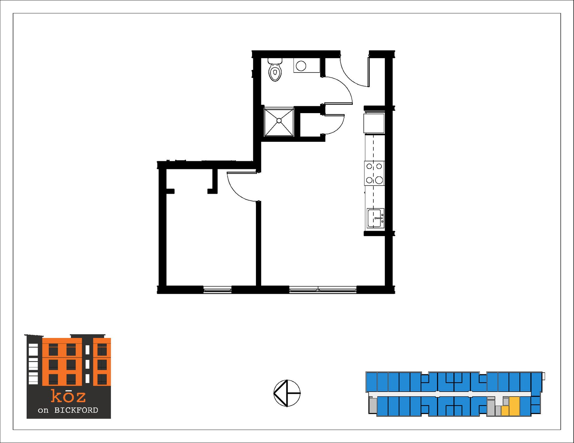Studio floor plan 3
