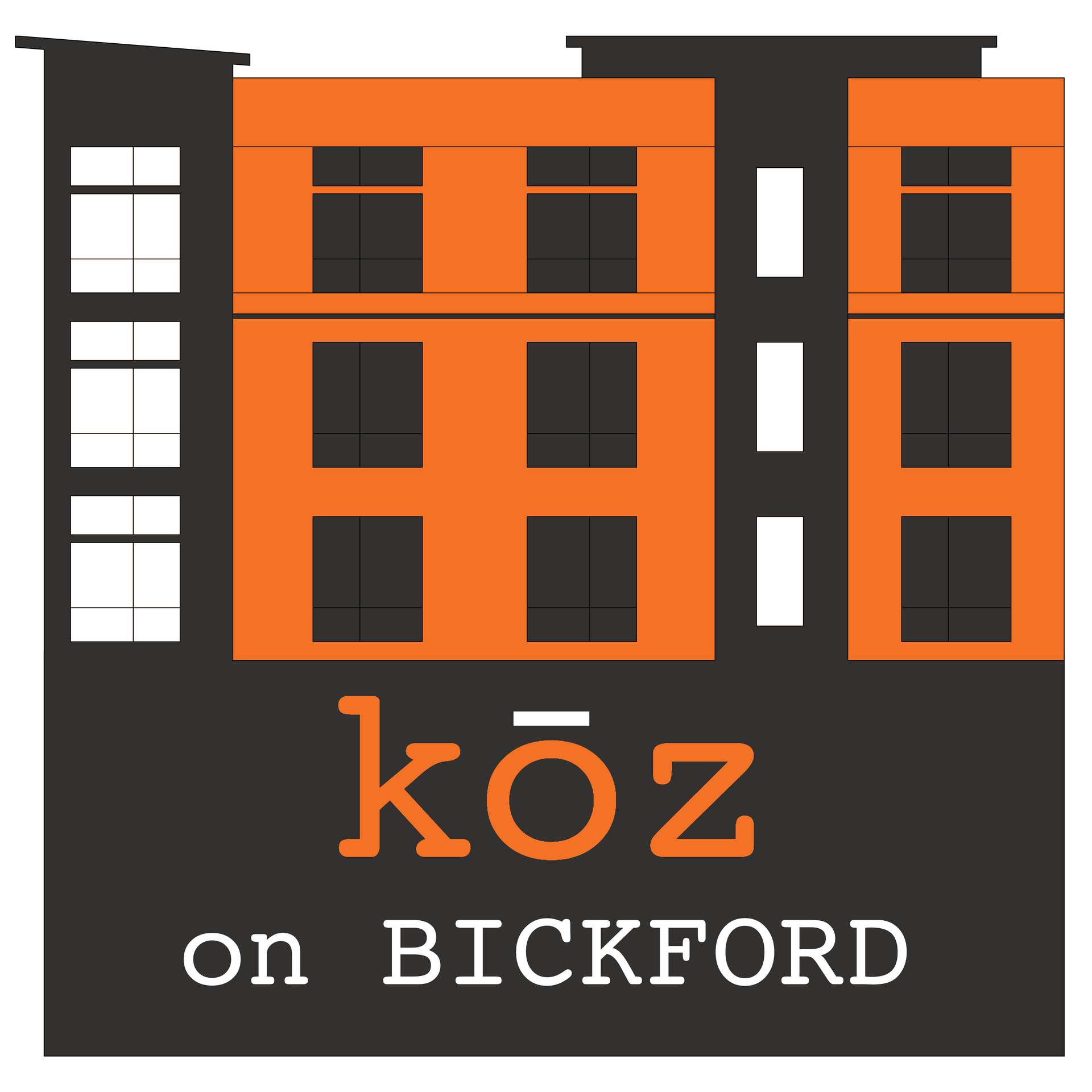 Koz on Bickford header logo - select to go home